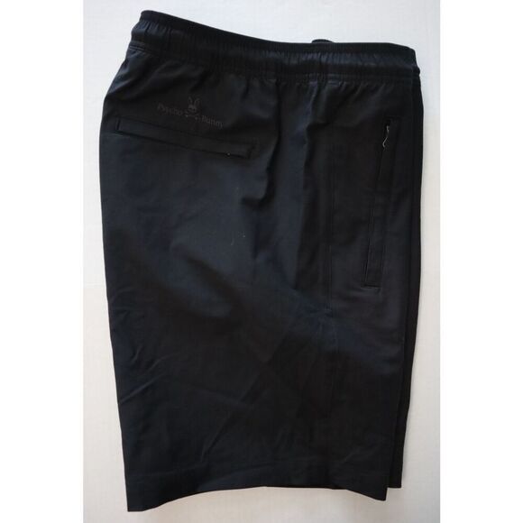 Psycho Bunny Men's Sz M Black Cabrini Commuter Drawstring Shorts - Picture 13 of 13
